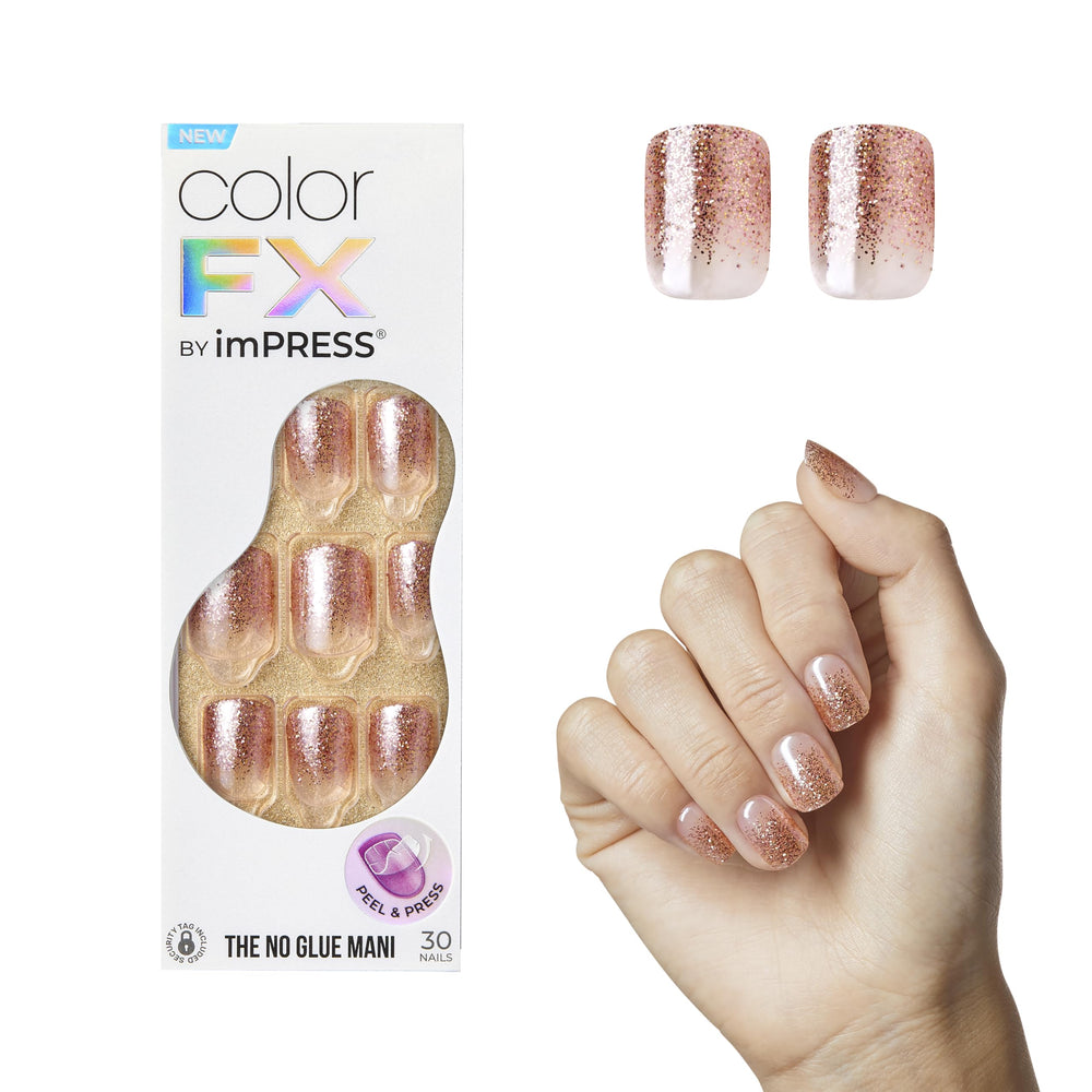 imPRESS front packaging showing Color FX Dimension neutral set and contents for quick glam