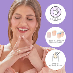 imPRESS side profile of almond medium nail highlighting shape and natural fit