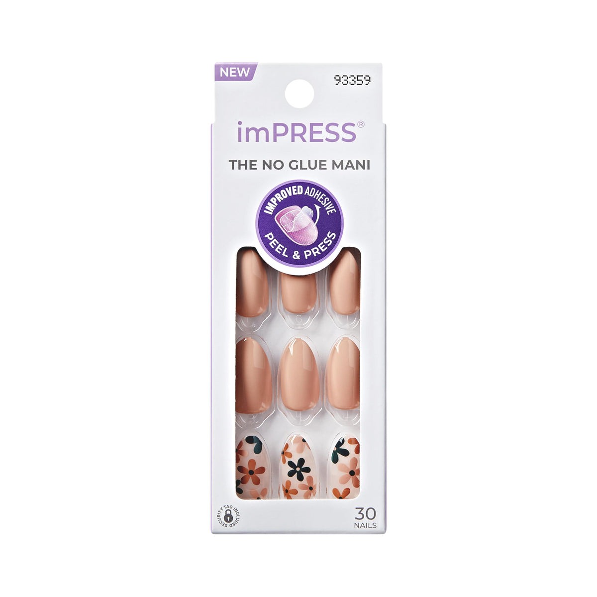 imPRESS front packaging showing As It Was beige nails and included tools for quick application