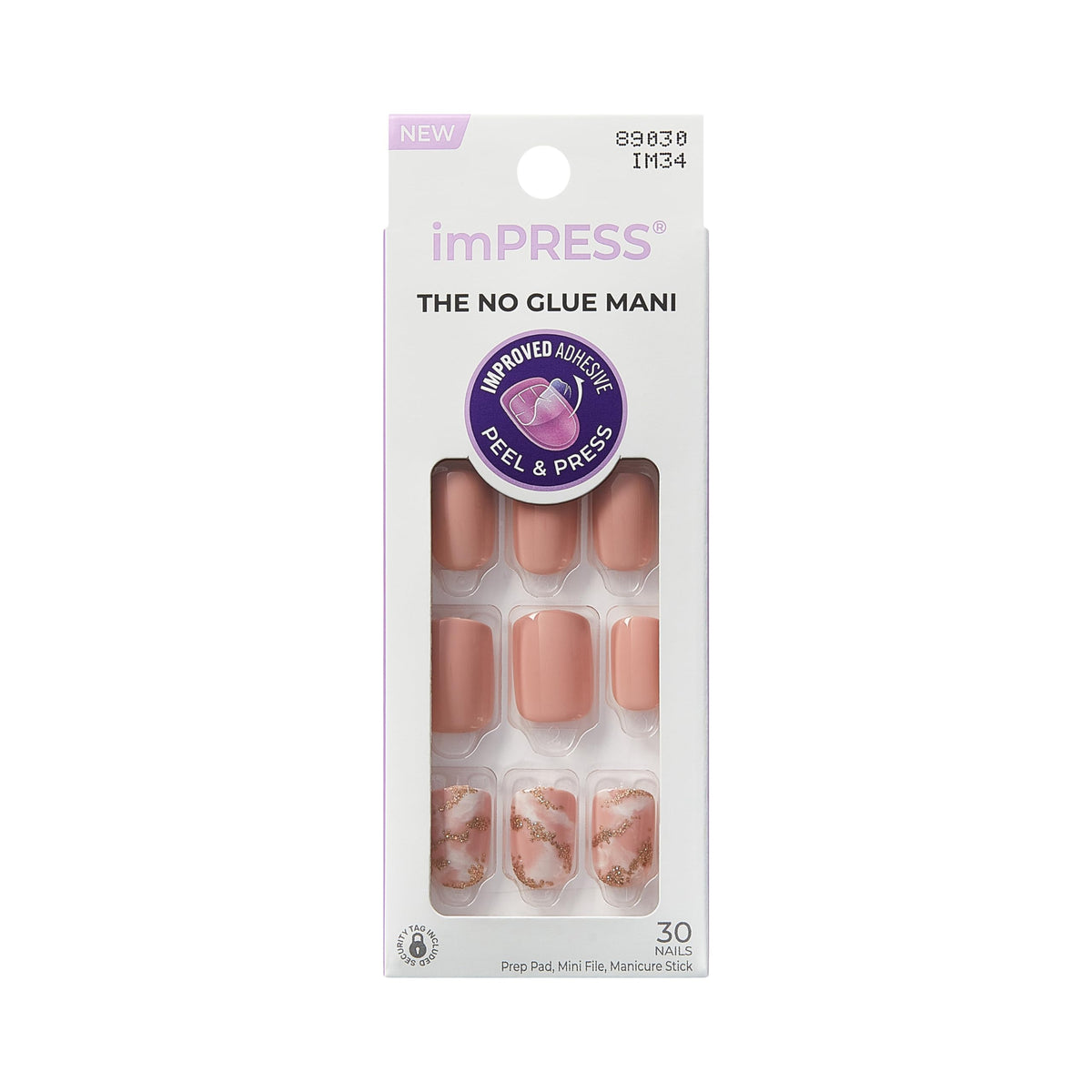 imPRESS front packaging showing Kingdom pink design and ready-to-wear convenience