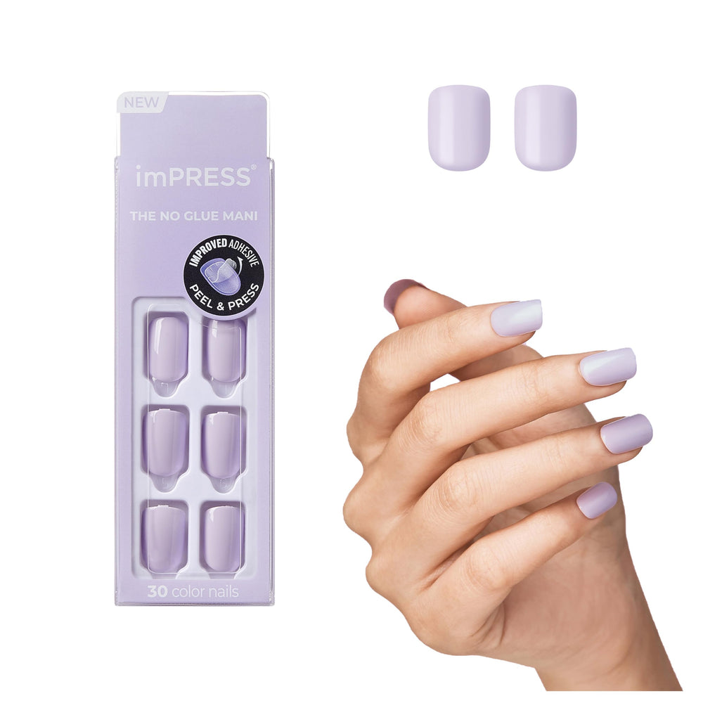 imPRESS front packaging of Picture Purplect shade showing full kit and polish-free benefit