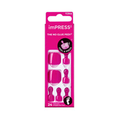 imPRESS front packaging showing 'Sweet as Honey' pedicure kit and ready-to-wear benefit
