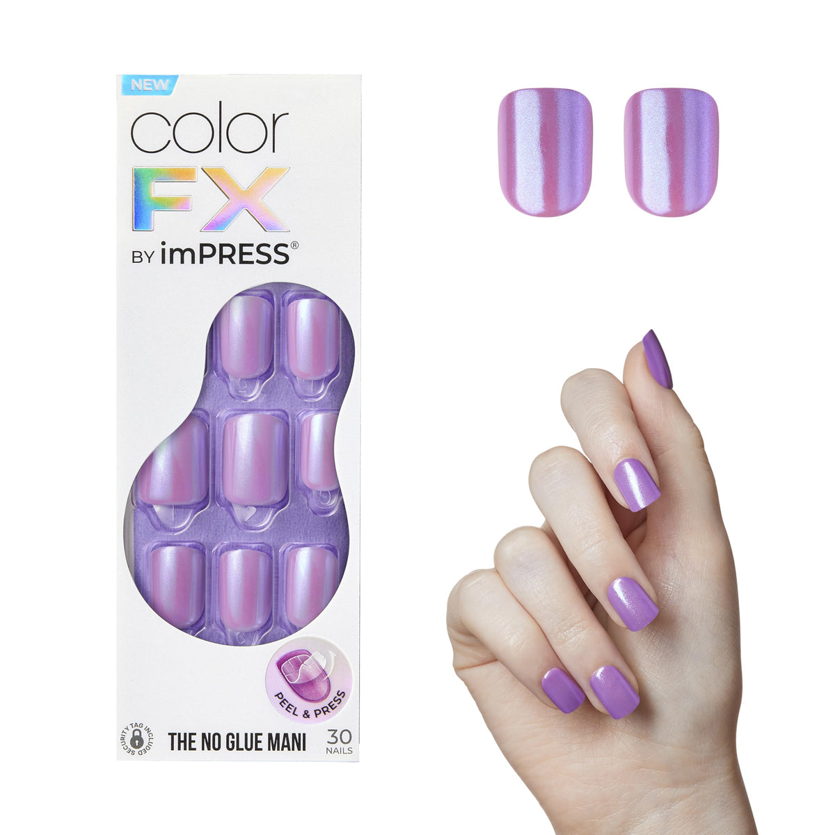 imPRESS front packaging showing Wonder purple and benefit of ready-to-wear nails
