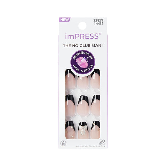 imPRESS front packaging showing kit contents and coffin shape, quick salon look