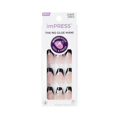 imPRESS front packaging showing kit contents and coffin shape, quick salon look