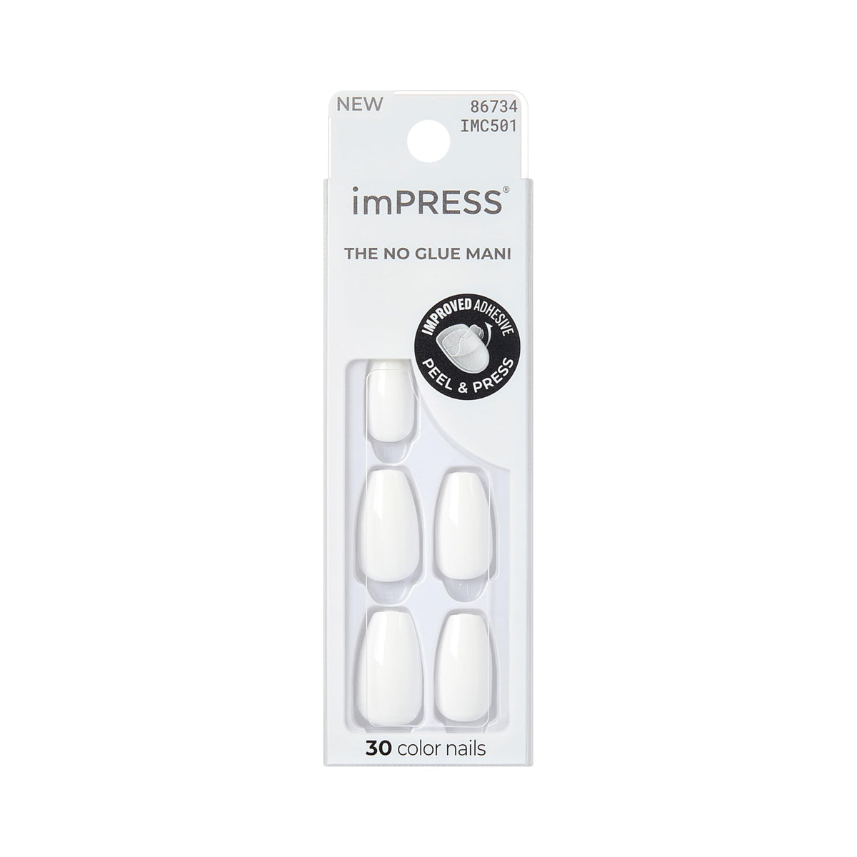 imPRESS front packaging showing Frosting shade and kit contents benefit convenience