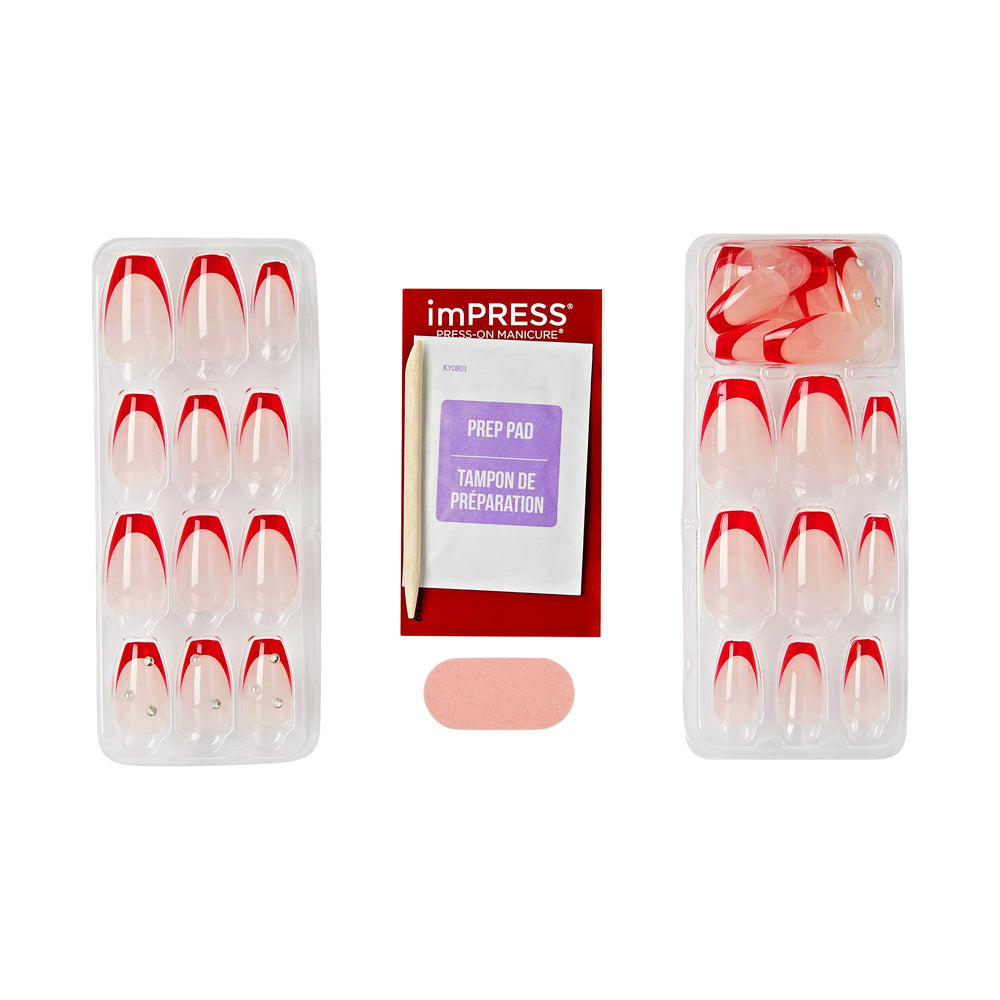 imPRESS view of pre-applied adhesive backing demonstrating mess-free application