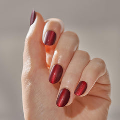 imPRESS close view of 30 press on nail rows displaying shades