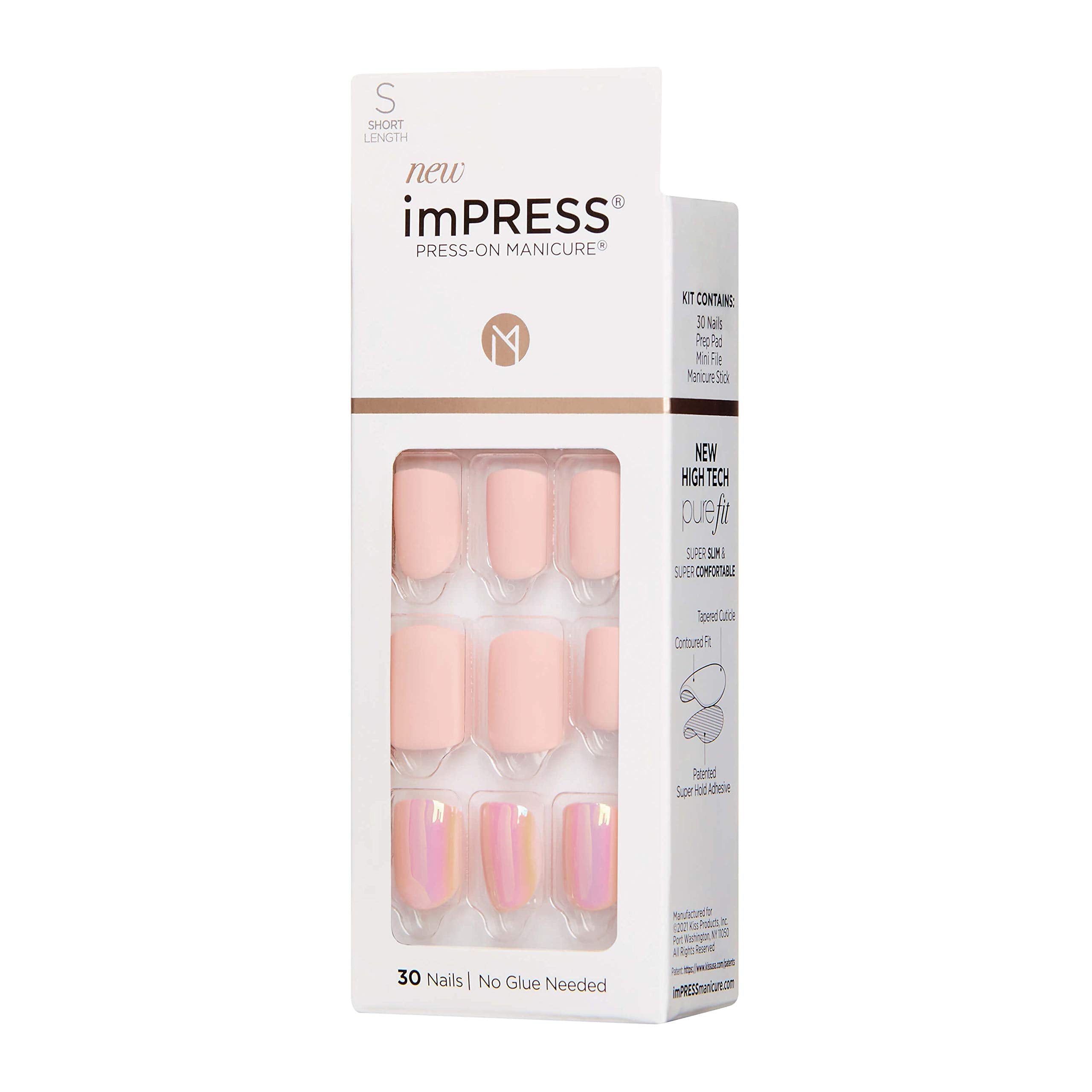 imPRESS size selection layout illustrating 30 nails for custom fit assurance