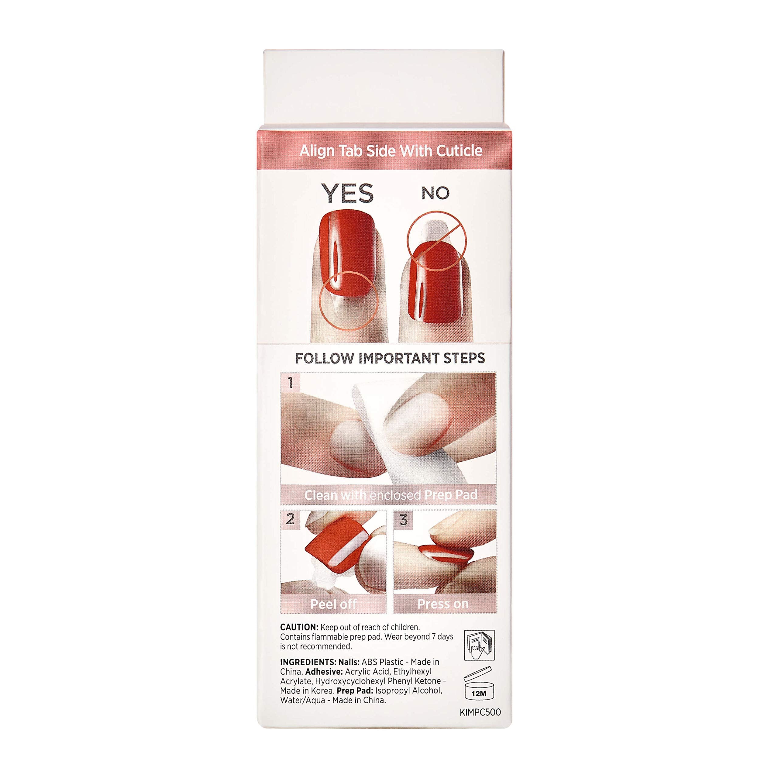 imPRESS nails worn on hand lifestyle shot demonstrating polished look and wearability