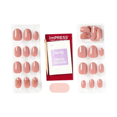 imPRESS included prep pad, instructions, file and stick showing easy-application benefit