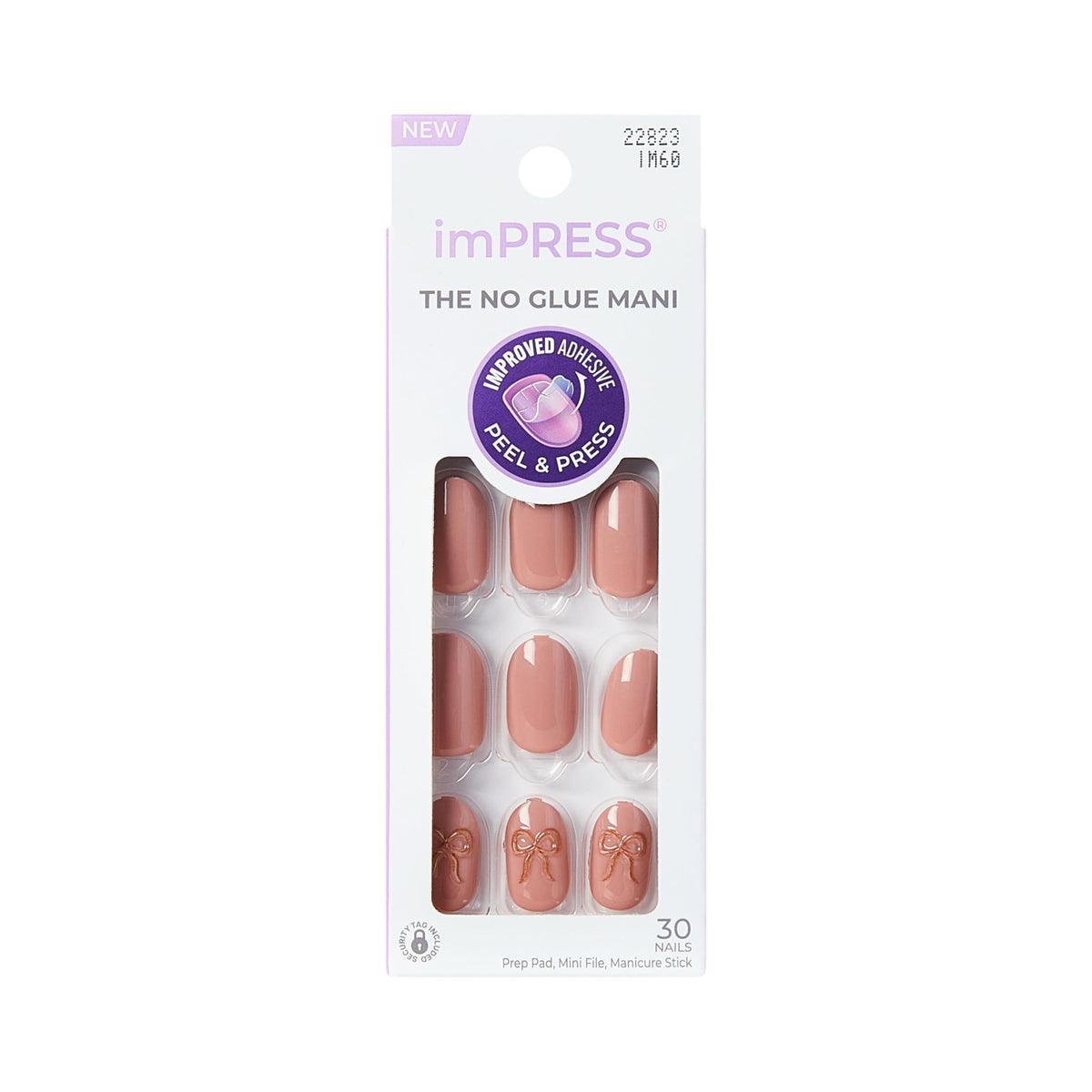 imPRESS front packaging showing 'Close to you' pink design and contents benefits