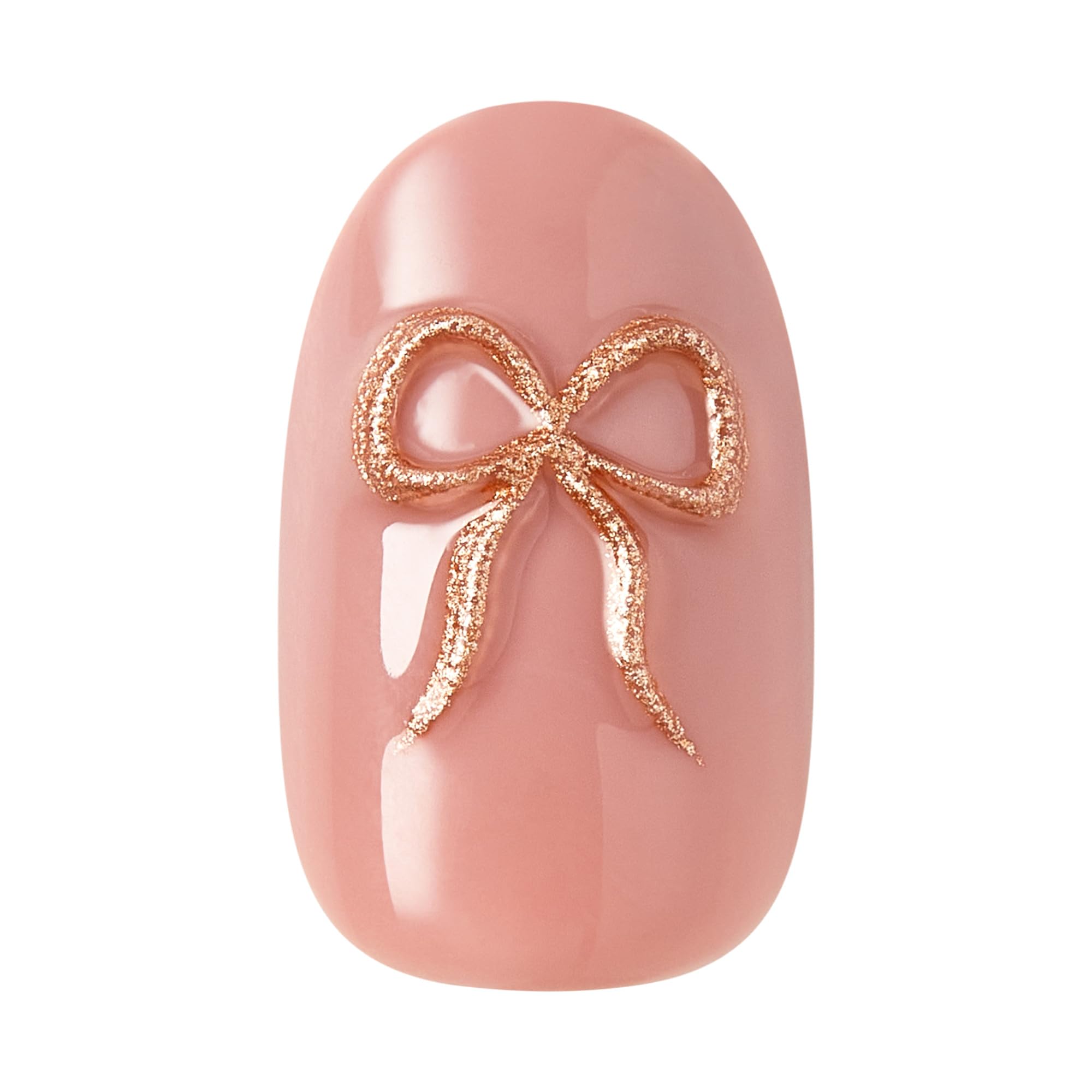 imPRESS press-on nail being applied demonstrating fast no-glue convenience
