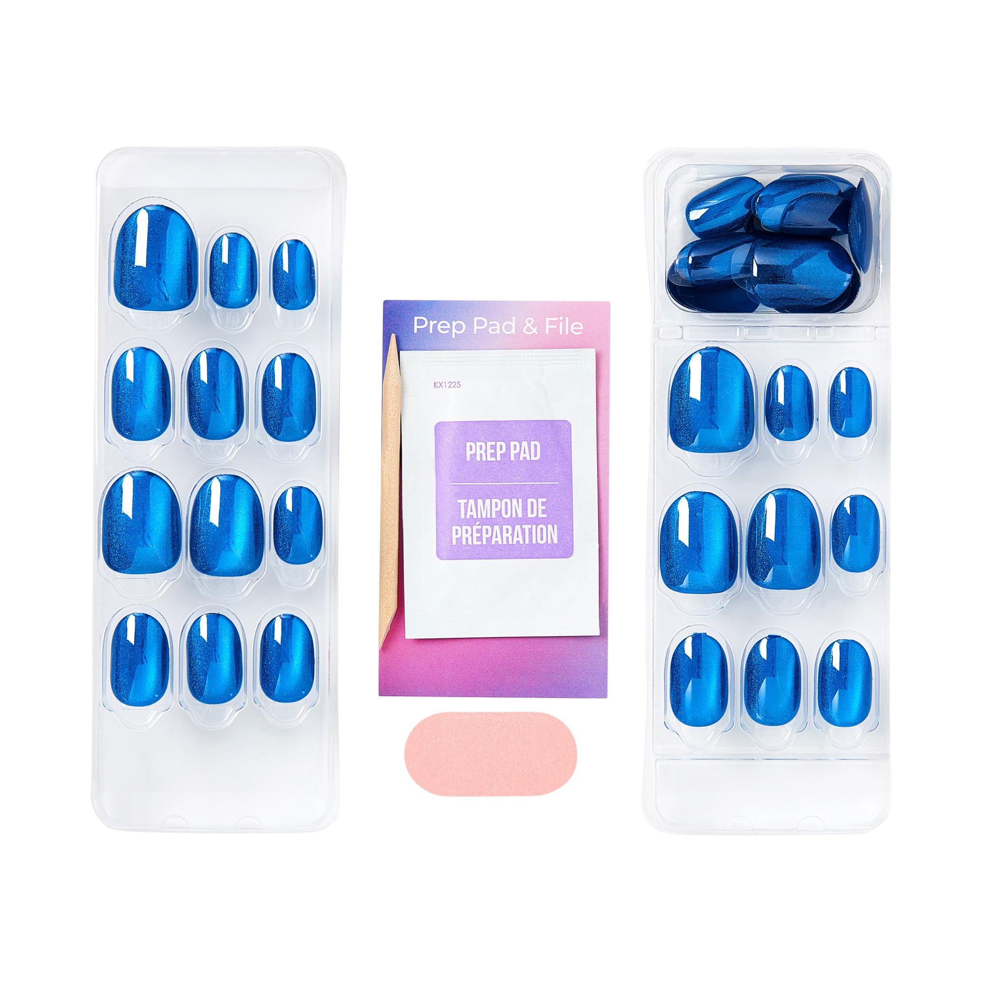 imPRESS included tools prep pad, mini file, and stick for quick flawless prep