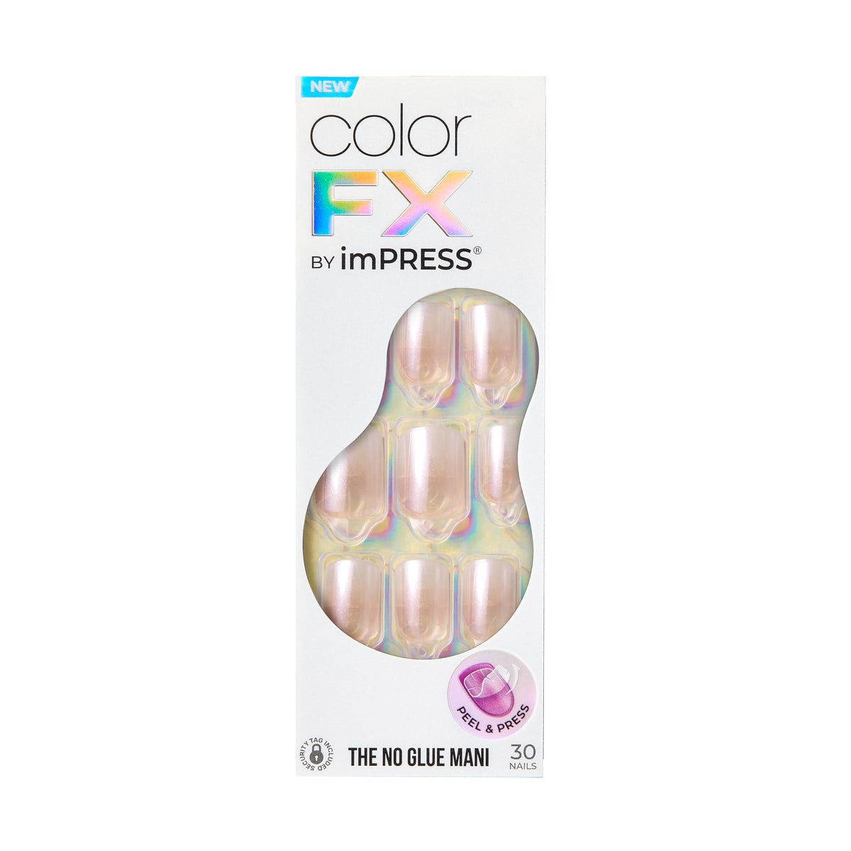 imPRESS front packaging showing complete Kiss colorFX kit and quick application benefit