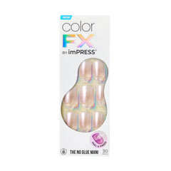 imPRESS front packaging showing complete Kiss colorFX kit and quick application benefit
