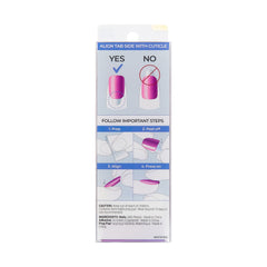 imPRESS nails next to a ruler showing scale and short length for low-maintenance, wearable benefit