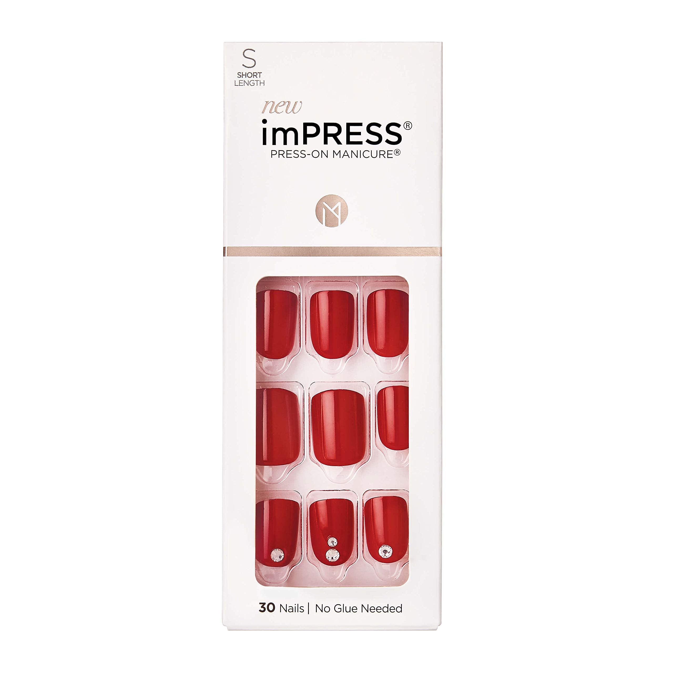 imPRESS KISS front packaging showing red Kill Heels and included kit benefits