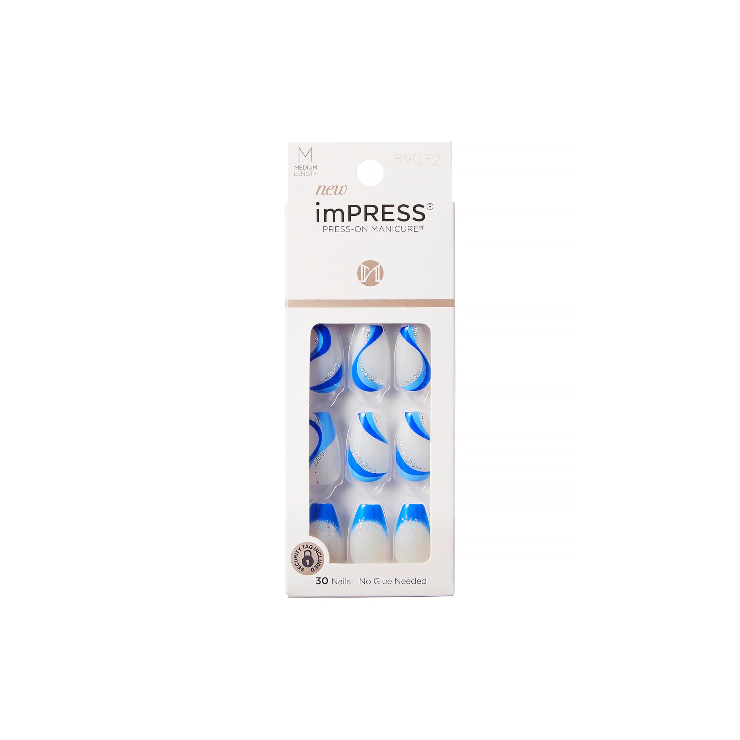 imPRESS press-on pack front view showing kit and color for fast salon look