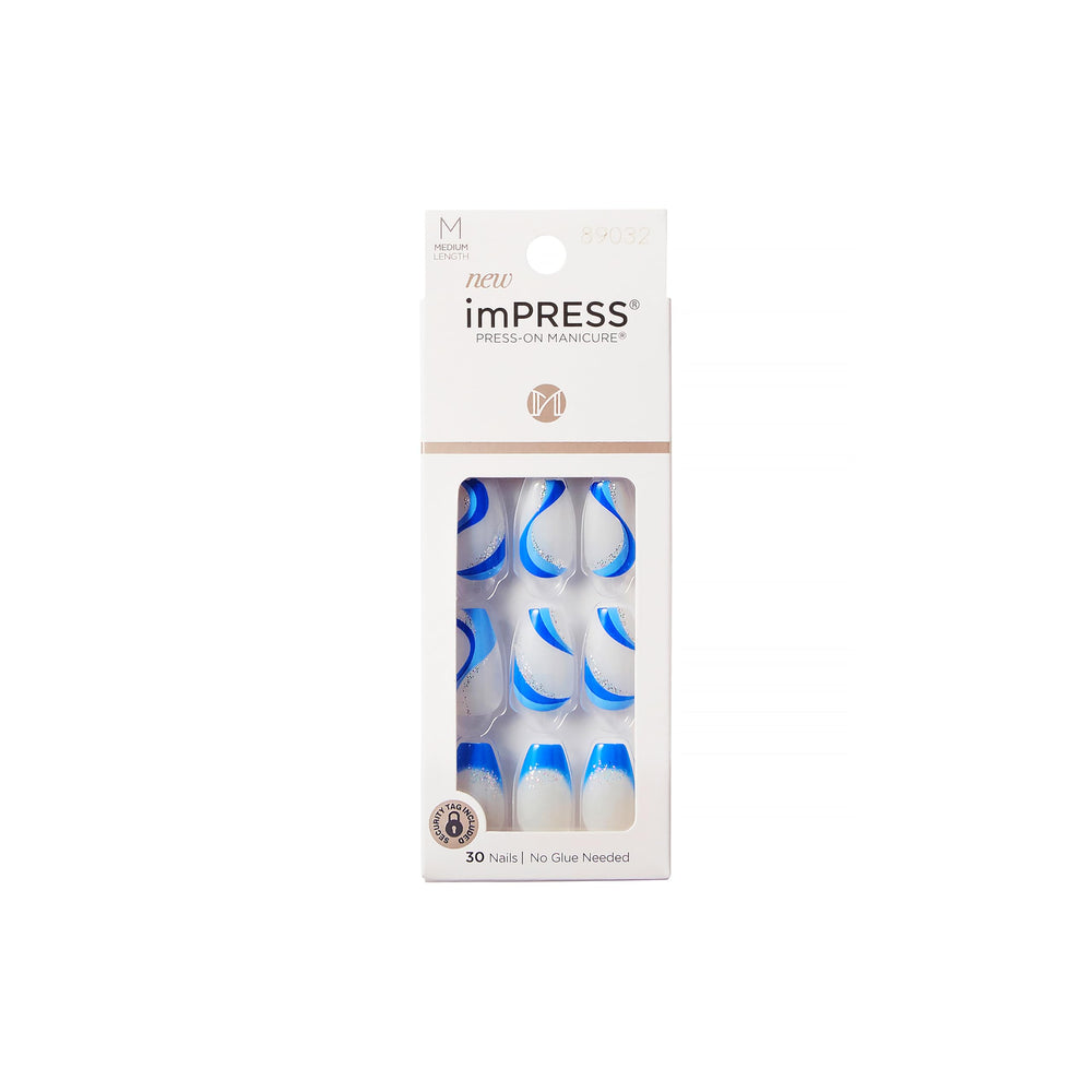 imPRESS press-on pack front view showing kit and color for fast salon look