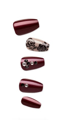 imPRESS front packaging showing Laced'up rose nails and accessories for instant manicure