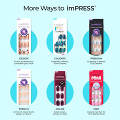 imPRESS modeled hands wearing nails to show instant salon-style benefit
