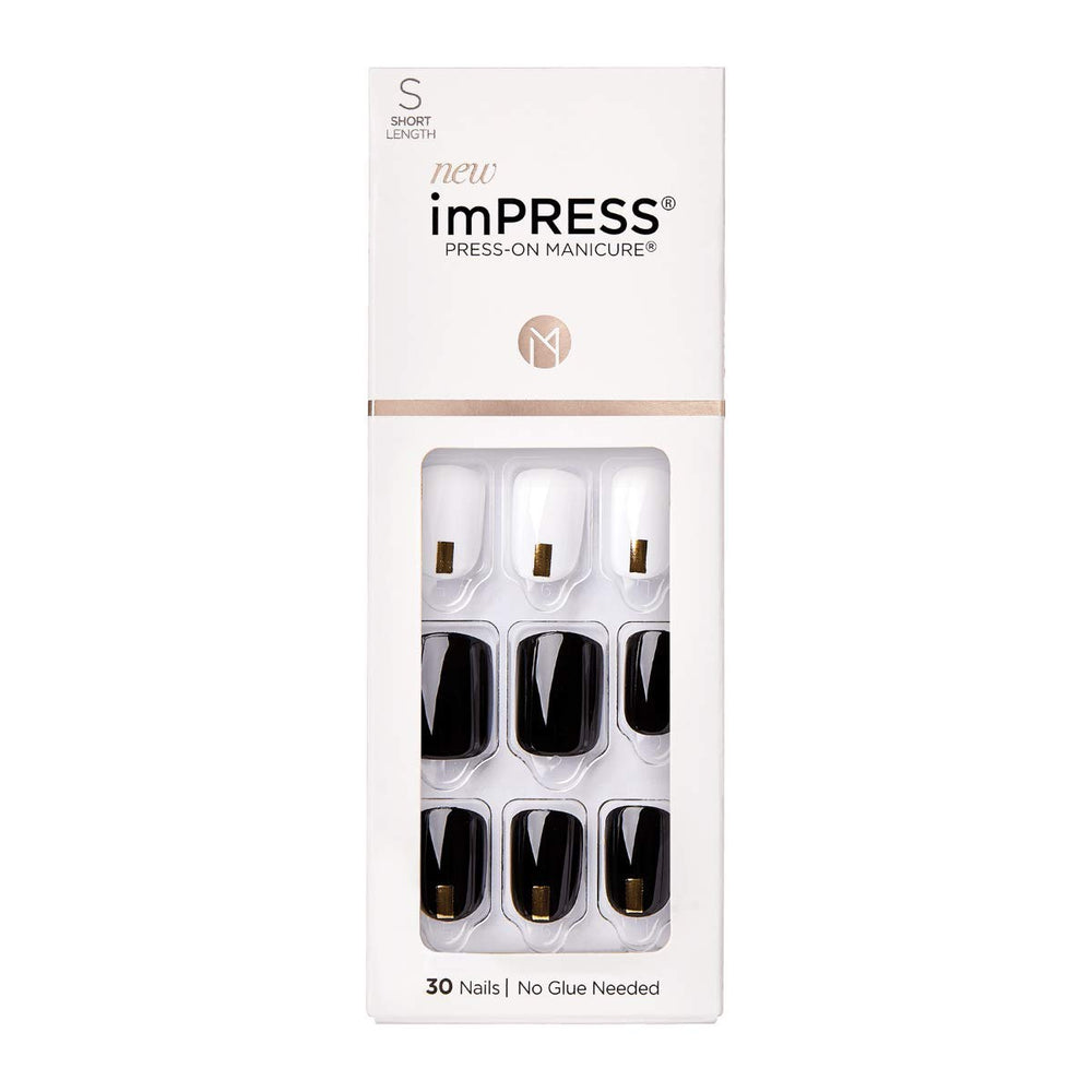 imPRESS front packaging showing 30 nails and included tools for quick salon results