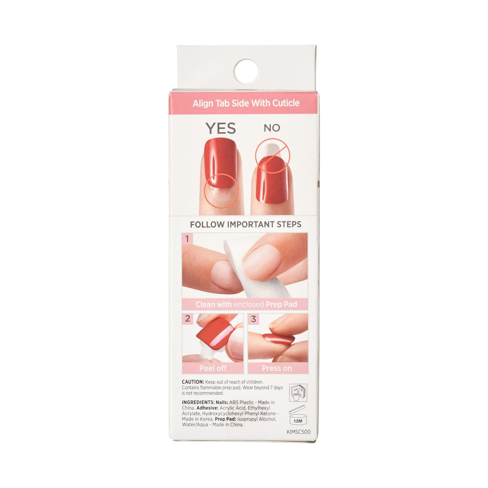 imPRESS filed nail edge detail highlighting smooth, salon-quality finish