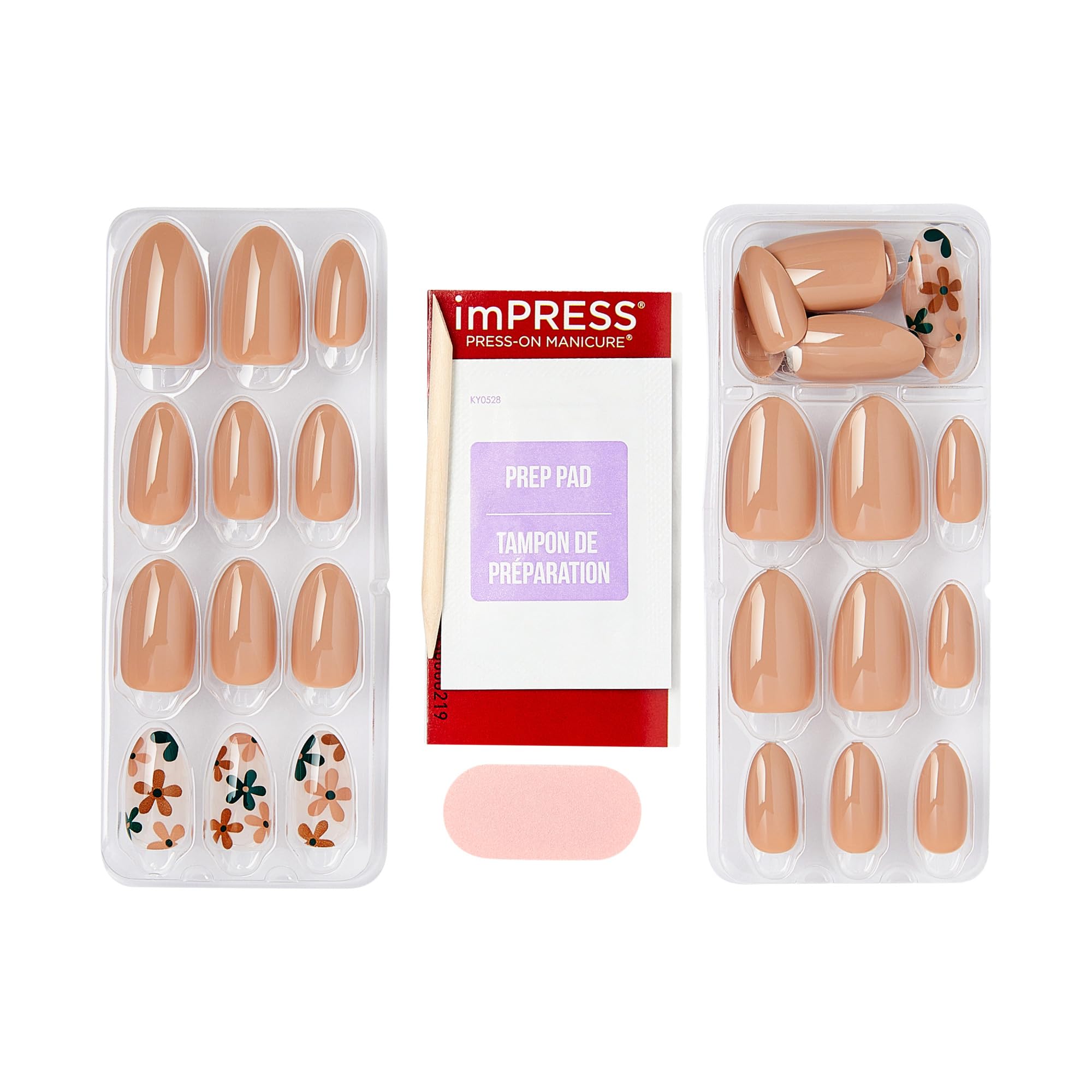 imPRESS nails on hand showing real-life scale and wearable medium length benefit