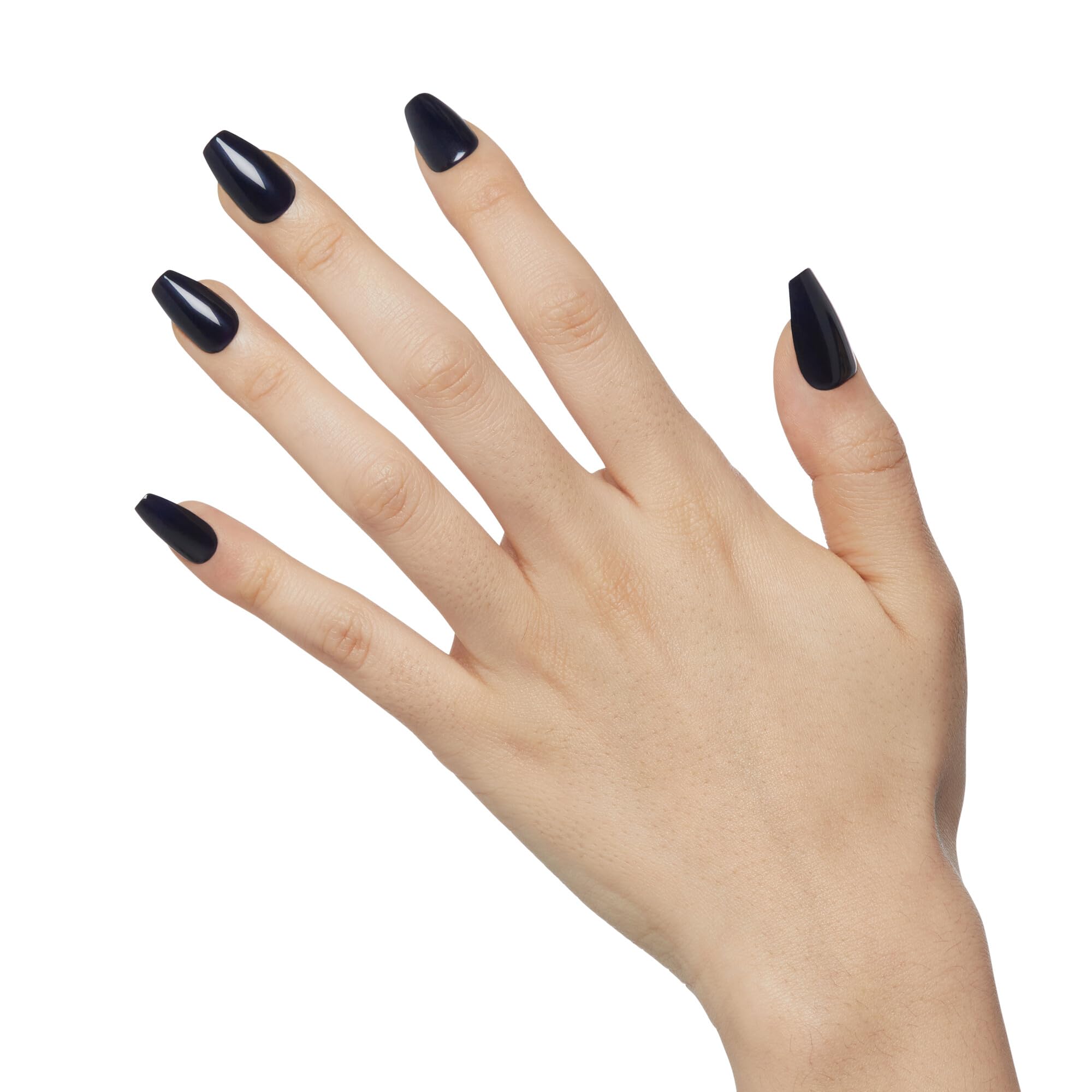 imPRESS close-up showing glossy navy finish and salon shine benefit