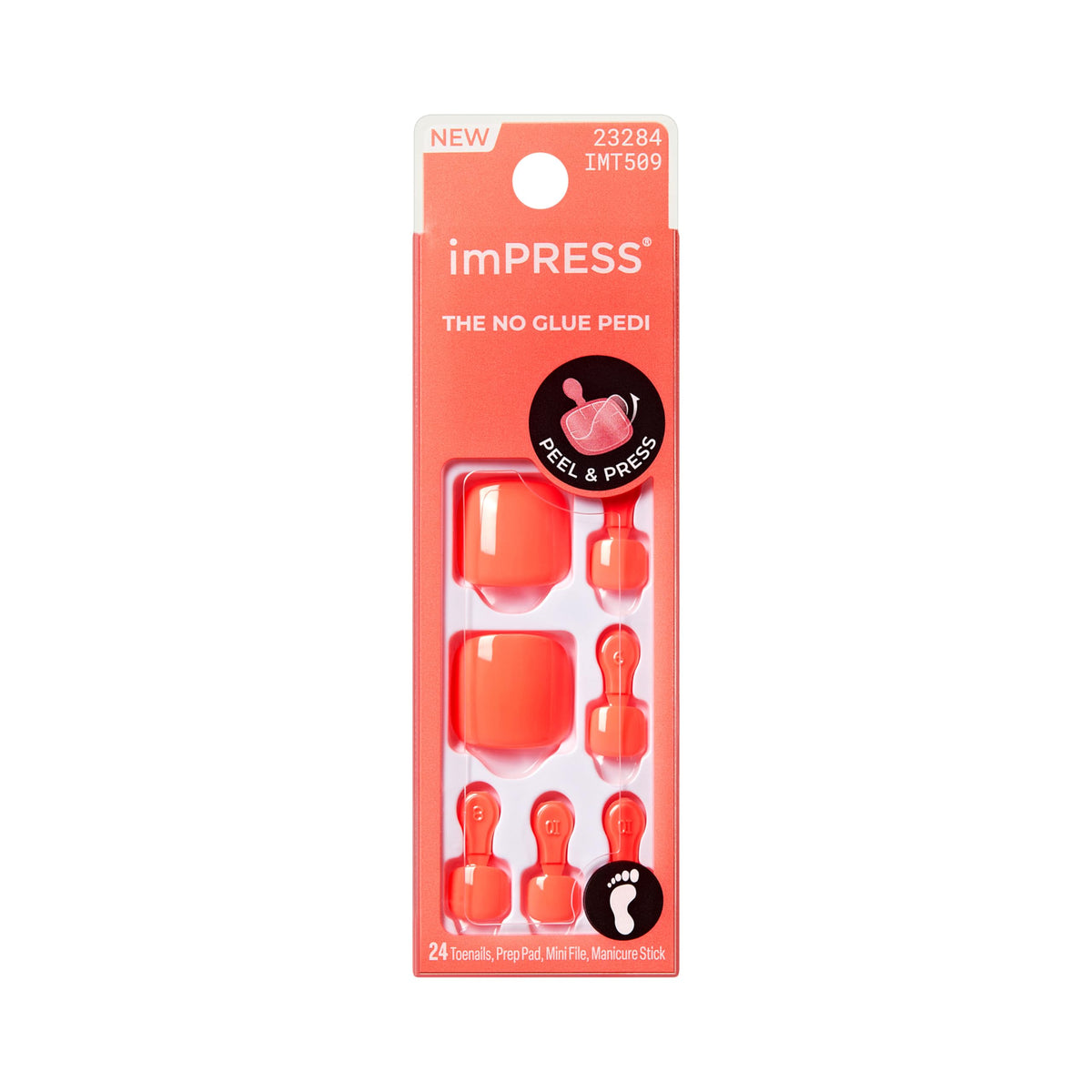 imPRESS packaging front showing Pure Mood orange and included items for quick selection