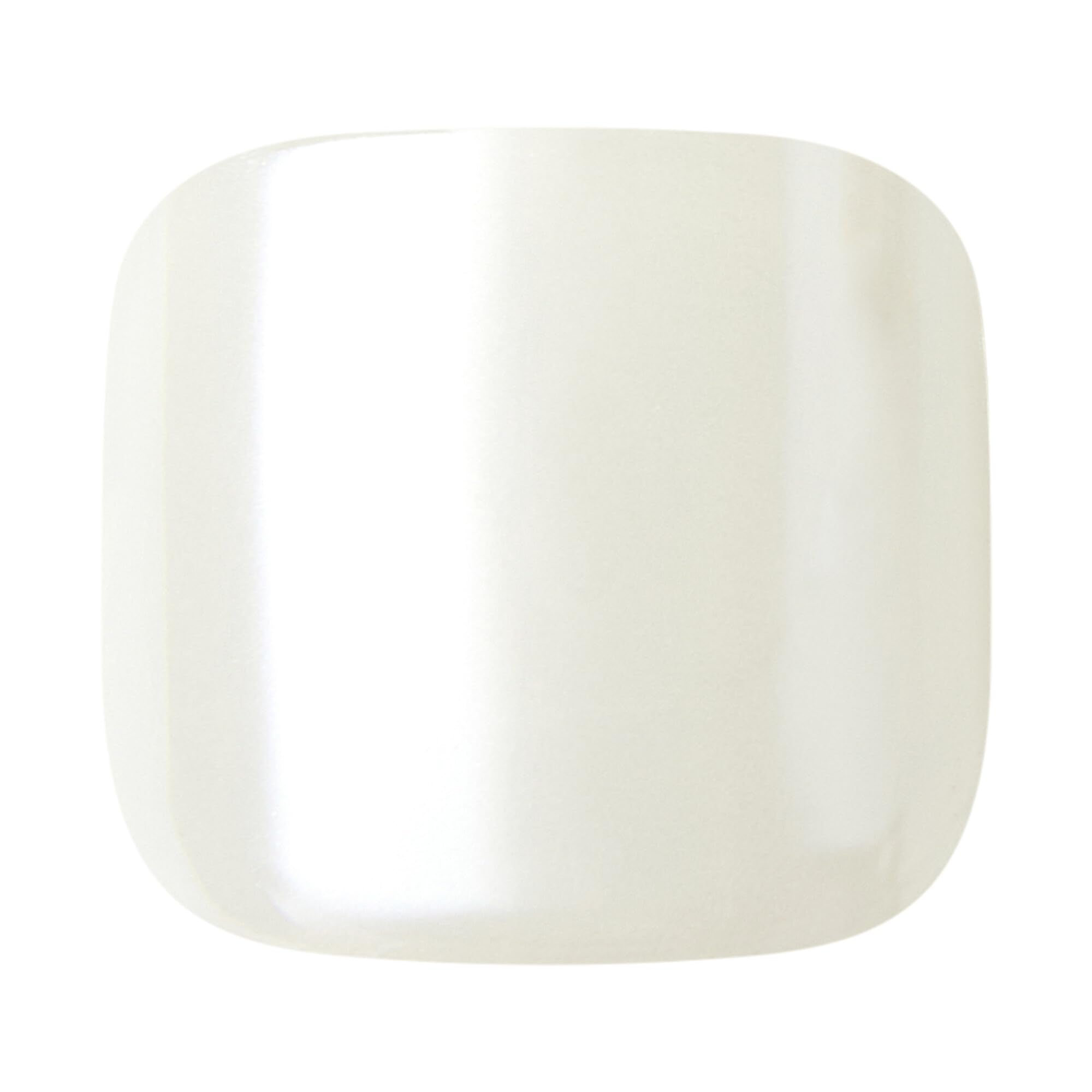 imPRESS close-up of sparkling white pearl texture highlighting glossy, salon-like finish