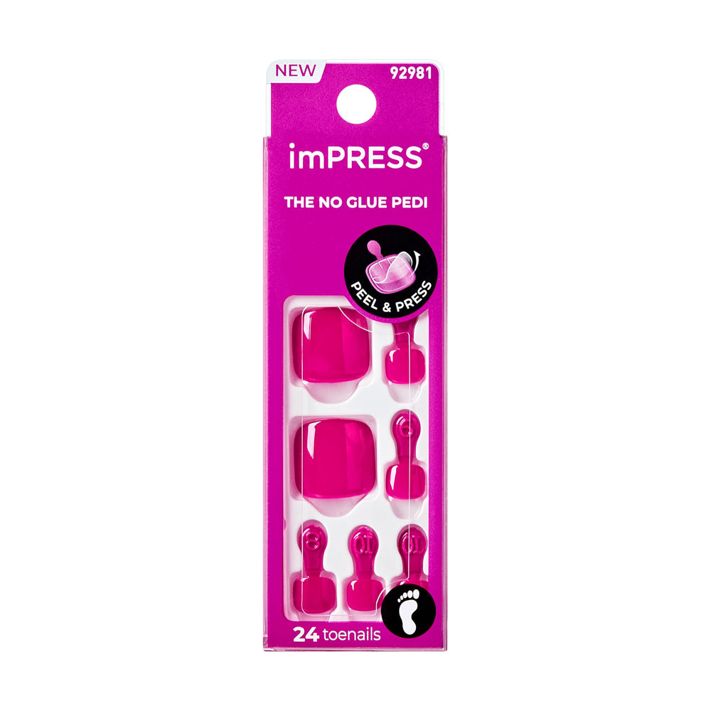 imPRESS front packaging showing kit contents and quick pedicure benefit