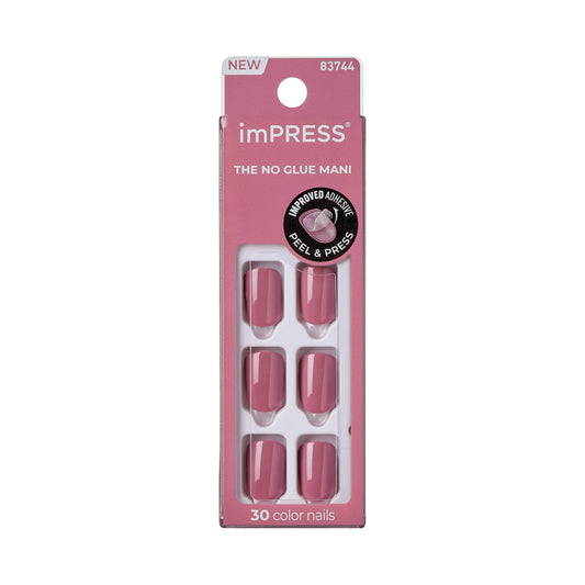 imPRESS front packaging showing Petal Pink kit and quick application benefit
