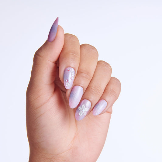 imPRESS close-up of a single Pick Me First nail highlighting texture and sheen