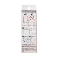 imPRESS manicure stick, mini file, and prep pad showing easy prep benefit