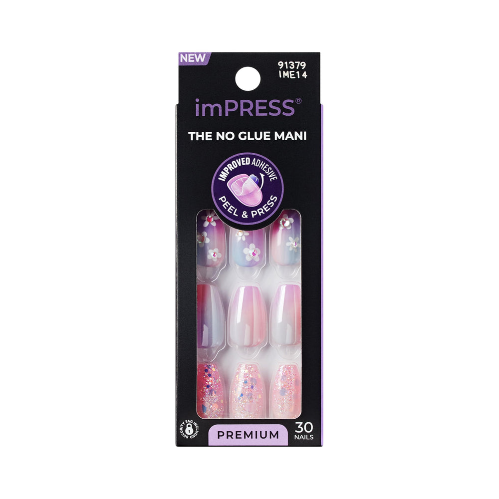 imPRESS front packaging showing kit contents and purple coffin nails for easy at-home results