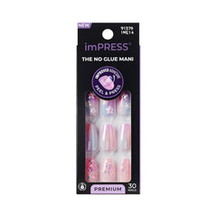 imPRESS front packaging showing kit contents and purple coffin nails for easy at-home results