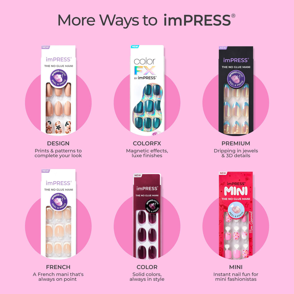 imPRESS prep pad wiping natural nail to ensure adhesive bonds cleanly