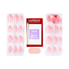 imPRESS nail being pressed on demonstrating quick application and secure hold