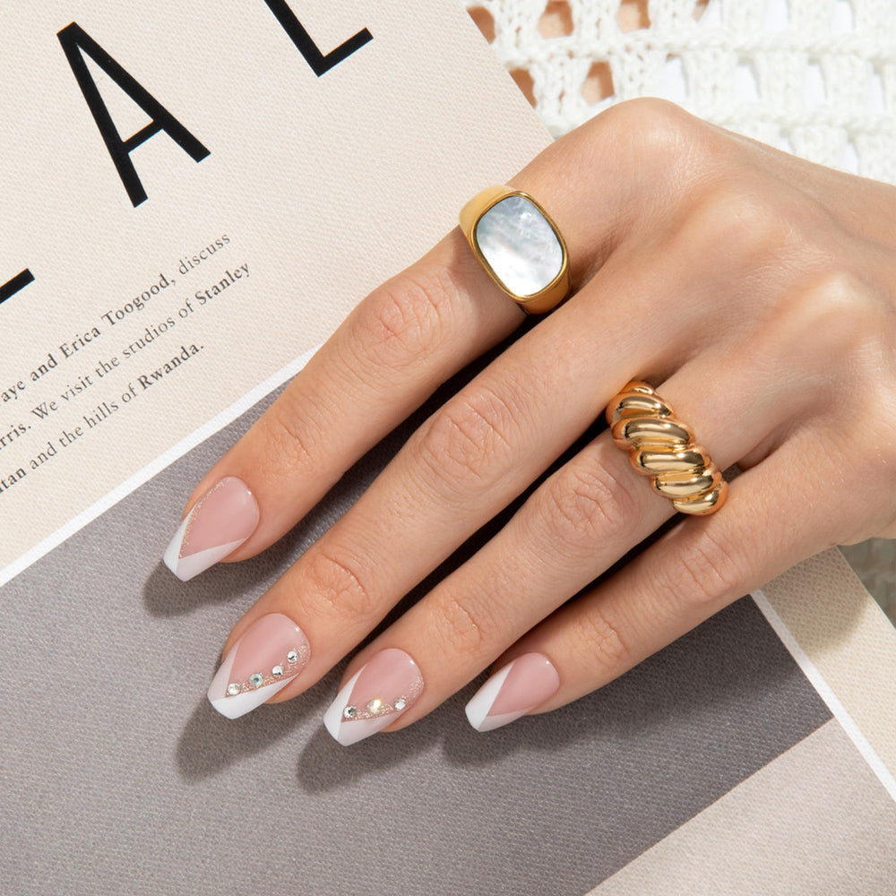 imPRESS thirty press-on nails displayed to show size variety and ready-to-wear option