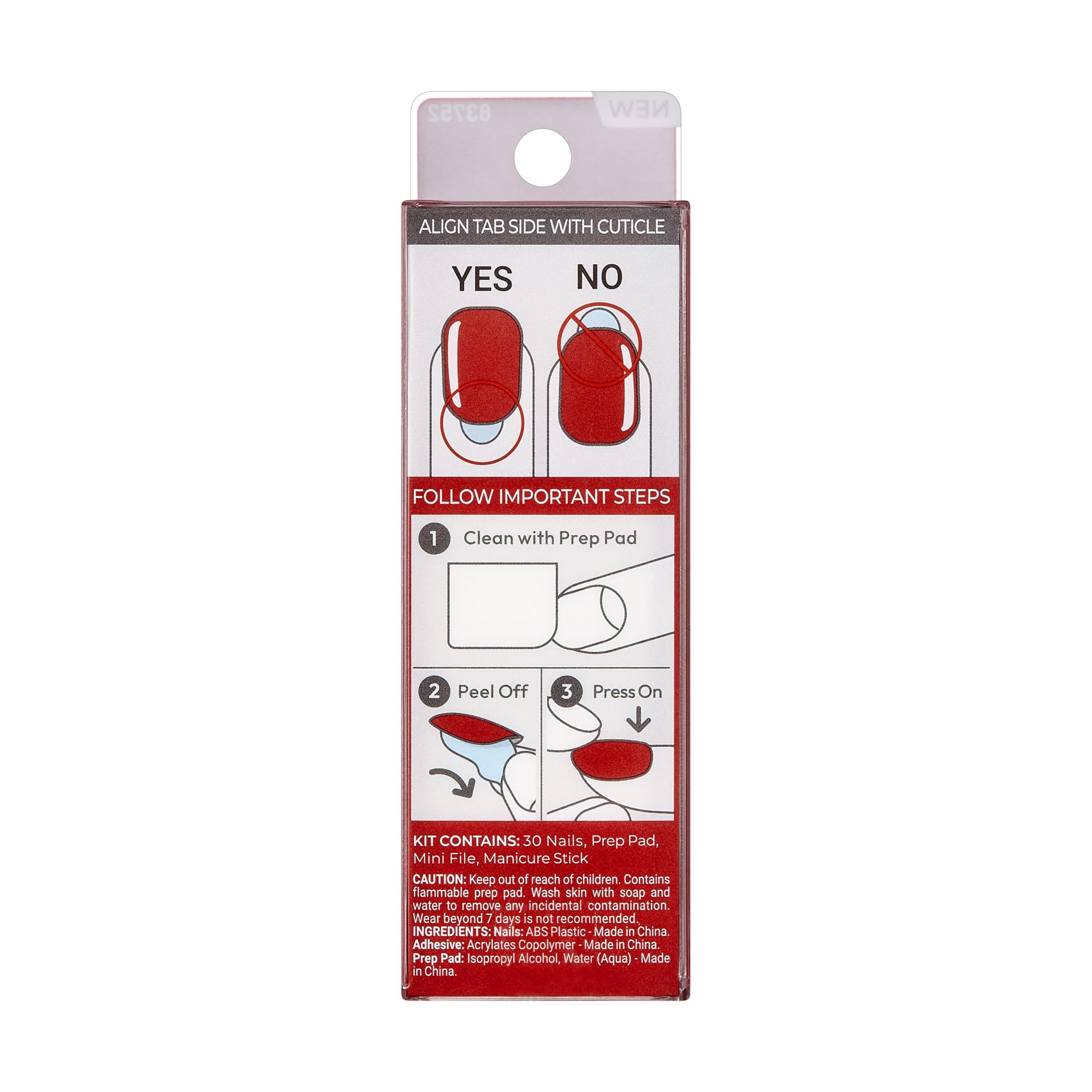 imPRESS nails next to fingertip for scale demonstrating short squoval length