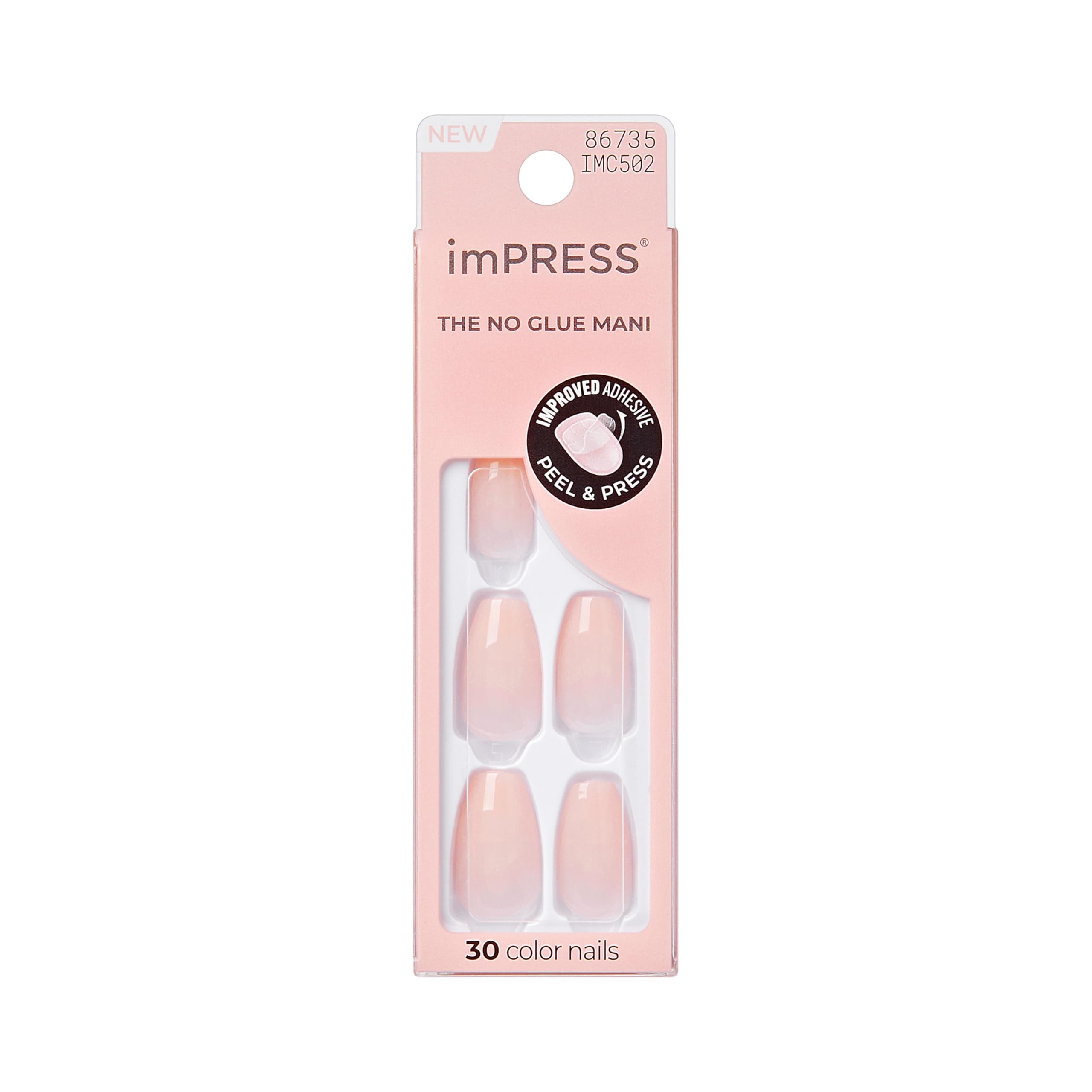 imPRESS 'Serendipity' front packaging showing pink coffin nails and kit benefits
