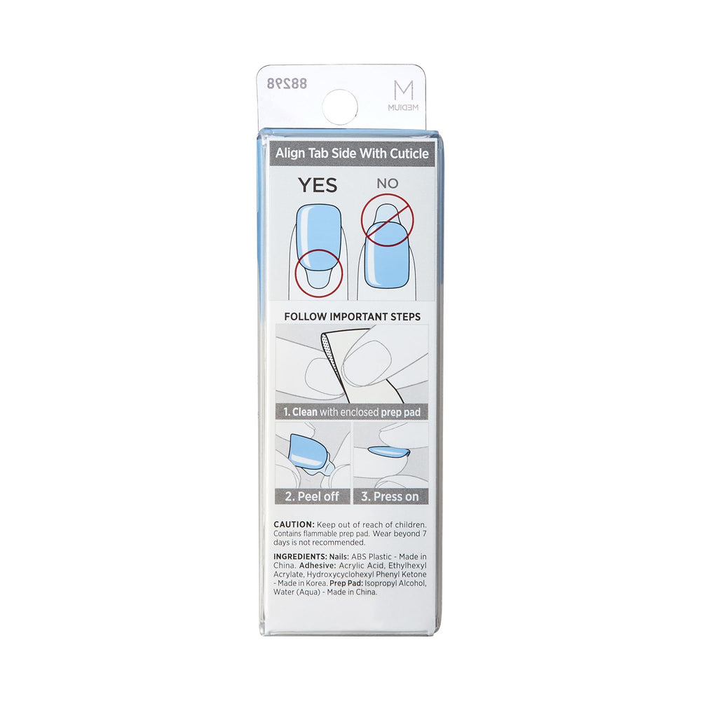 imPRESS nail next to ruler to show short square size and realistic scale