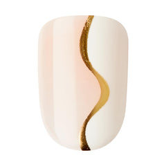 imPRESS side profile of a press-on nail showing comfortable flush fit