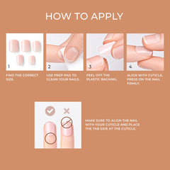 imPRESS thirty press-on nails arranged to show size range and selection
