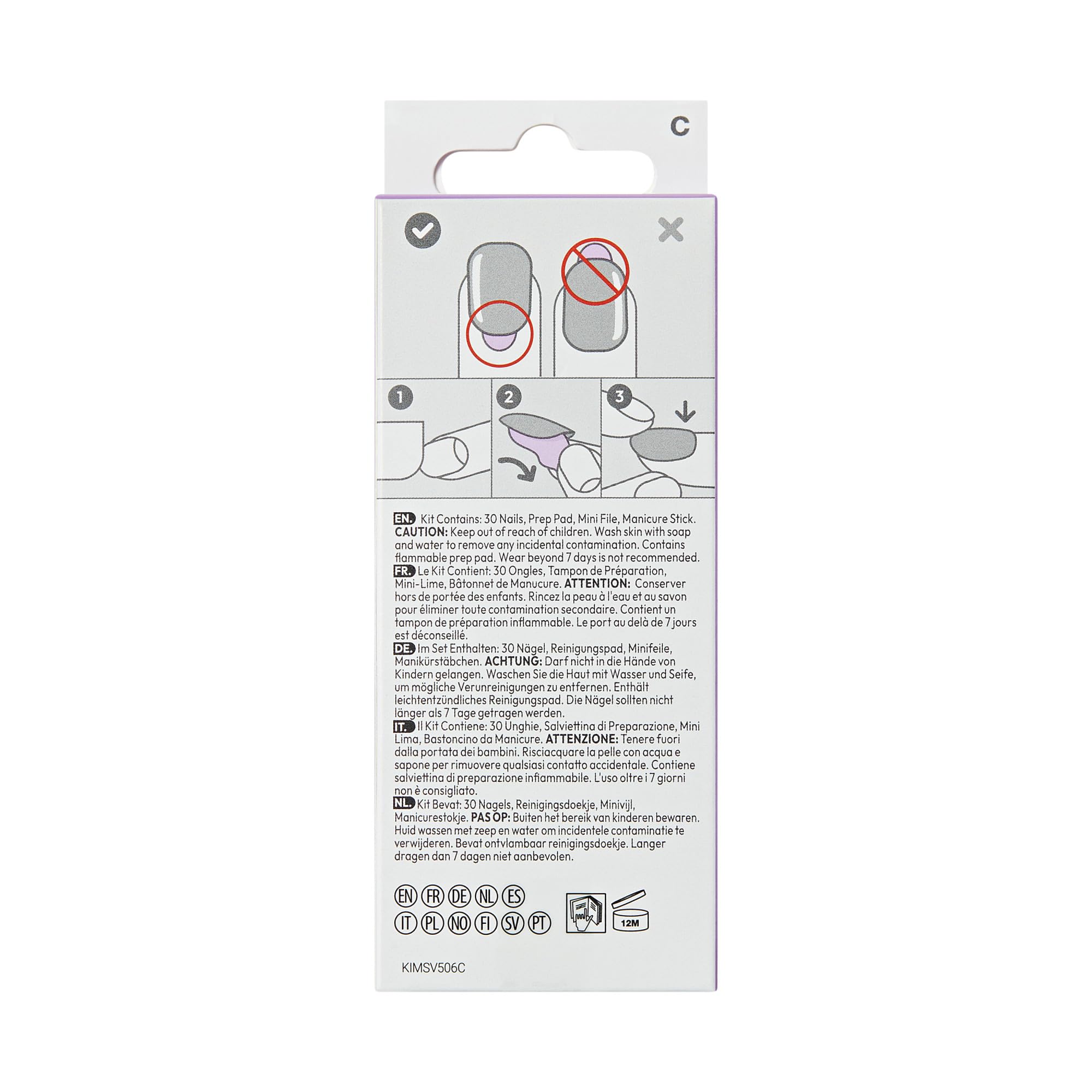 imPRESS tools and instructions arranged to illustrate easy-at-home application