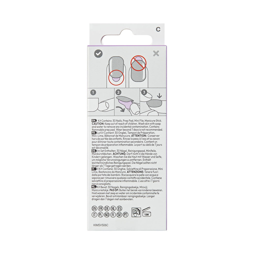imPRESS tools and instructions arranged to illustrate easy-at-home application