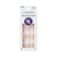 imPRESS front packaging showing Star Player white almond nails and kit benefits