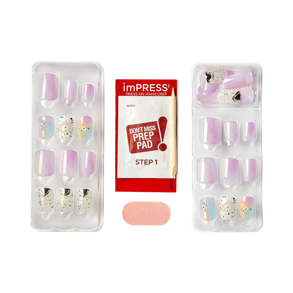 imPRESS on a vanity table lifestyle shot, ready-to-wear convenience